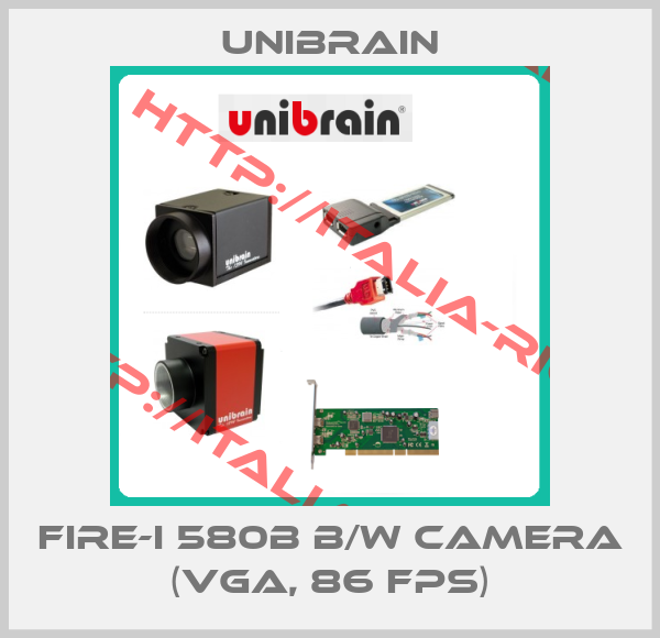 Unibrain-Fire-i 580b b/w camera (VGA, 86 fps)
