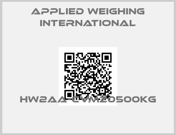 APPLIED WEIGHING INTERNATIONAL-HW2AA-CVMZ0500KG