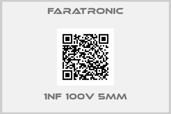 Faratronic-1nF 100V 5mm