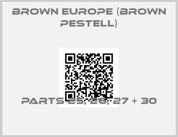 Brown Europe (Brown Pestell)-Parts 25, 26, 27 + 30