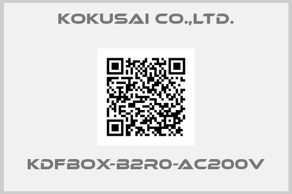 KOKUSAI CO.,LTD.-KDFBOX-B2R0-AC200V