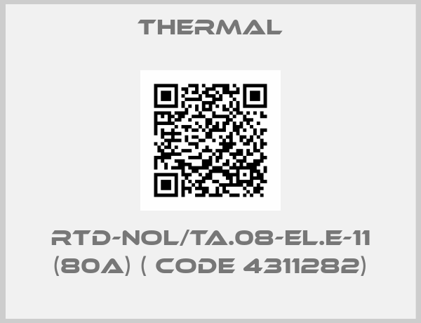 Thermal-RTD-NOL/TA.08-EL.E-11 (80A) ( Code 4311282)