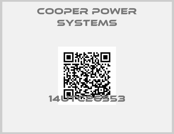 Cooper power systems-14UTC26553