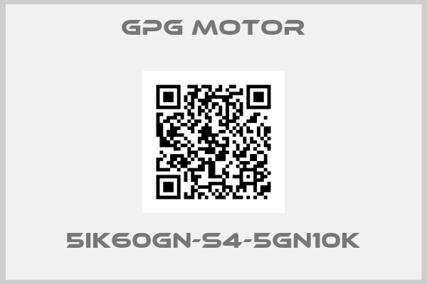 gpg motor-5IK60GN-S4-5GN10K