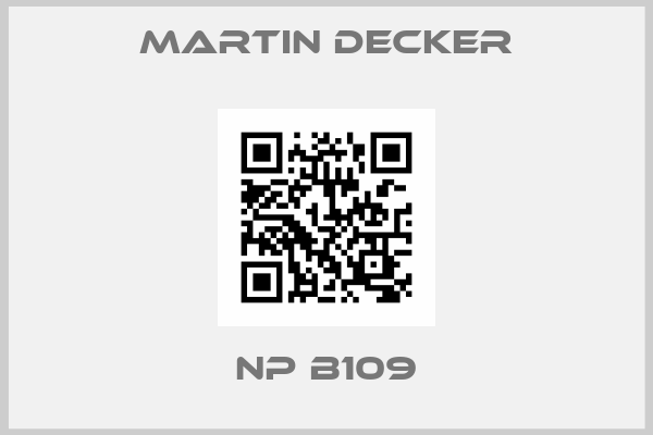 MARTIN DECKER-NP B109