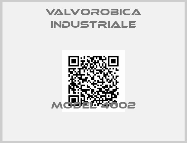 Valvorobica industriale-MODEL 4002