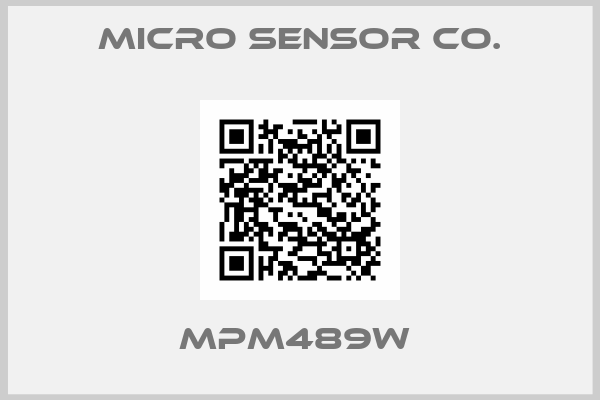 MICRO SENSOR CO.-MPM489W 