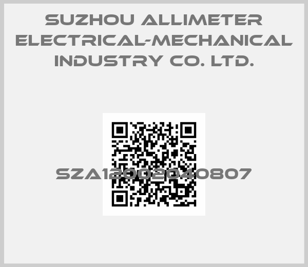 Suzhou Allimeter Electrical-Mechanical Industry Co. Ltd.-SZA12002040807