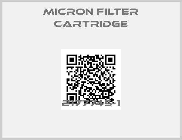 Micron Filter Cartridge-2177745-1