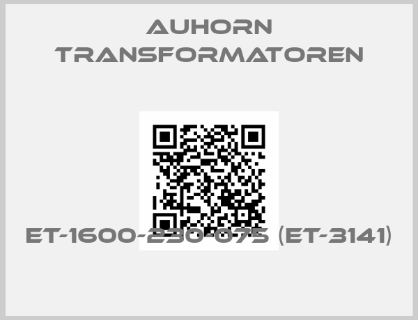 AUHORN Transformatoren-ET-1600-230-075 (ET-3141)