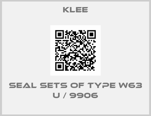 Klee-Seal sets of type W63 U / 9906