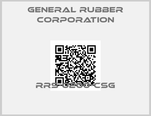 General Rubber Corporation-RRS-0200-CSG