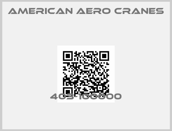 American Aero cranes -403-100000