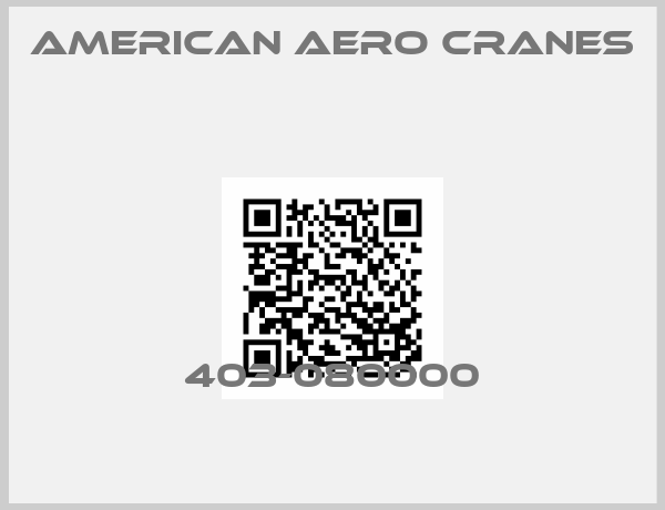 American Aero cranes -403-080000
