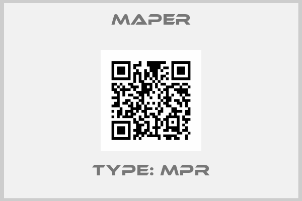 maper-TYPE: MPR