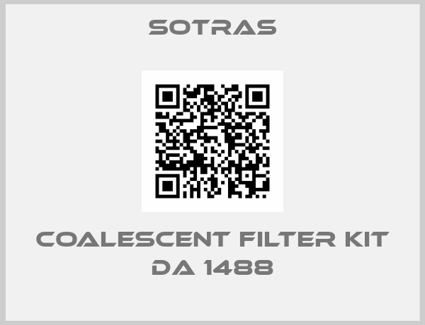 SOTRAS- COALESCENT FILTER KIT DA 1488