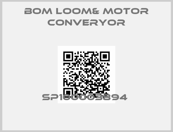BOM LOOM& MOTOR CONVERYOR-SP100003894 