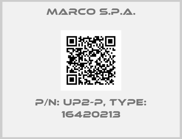 MARCO S.p.A.-P/N: UP2-P, Type: 16420213