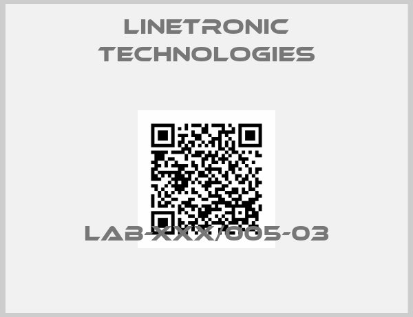 Linetronic technologies-LAB-xxx/005-03