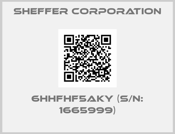 Sheffer Corporation-6HHFHF5AKY (s/n: 1665999)