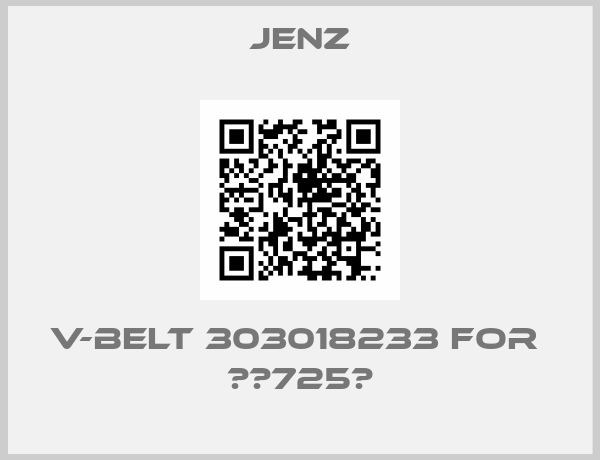 Jenz-V-belt 303018233 for  ВА725Е