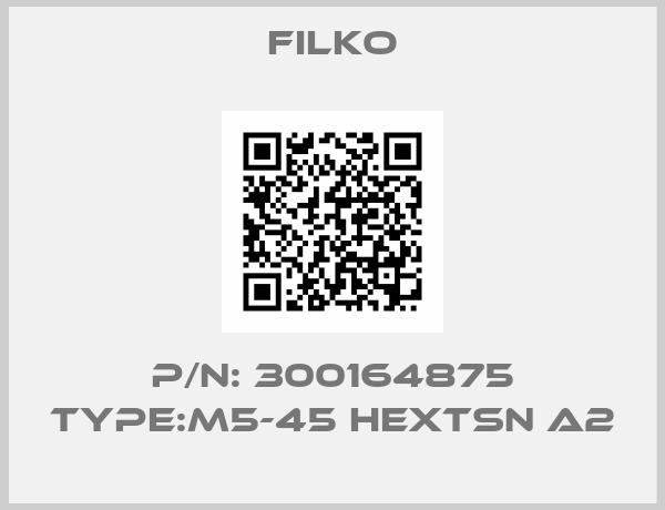 Filko-P/N: 300164875 Type:M5-45 HEXTSN A2