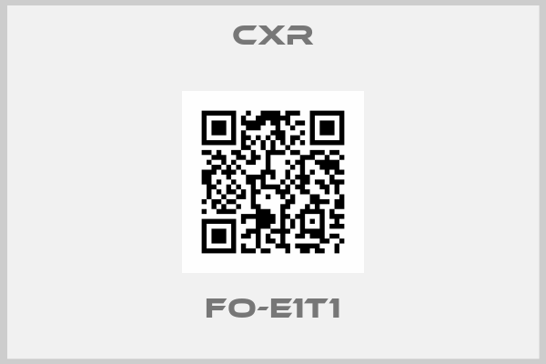 CXR-FO-E1T1