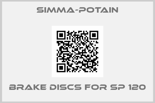 Simma-Potain-brake discs for SP 120