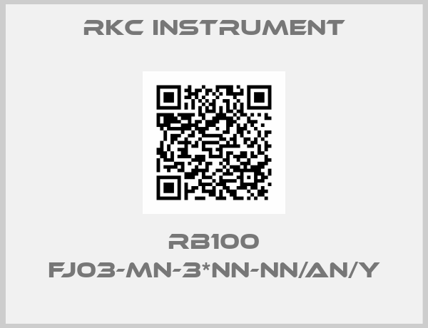 RKC INSTRUMENT-RB100 FJ03-MN-3*NN-NN/AN/Y