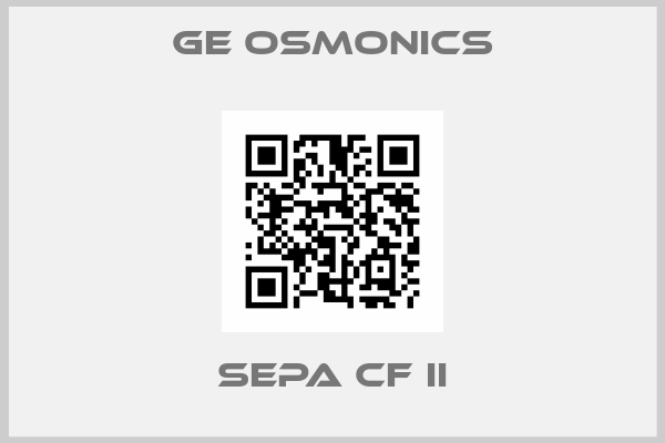 Ge Osmonics-SEPA CF II
