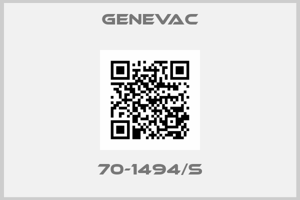 GENEVAC-70-1494/S