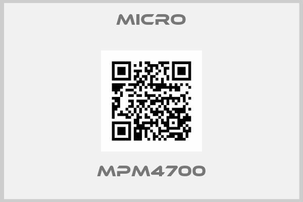 MICRO-MPM4700