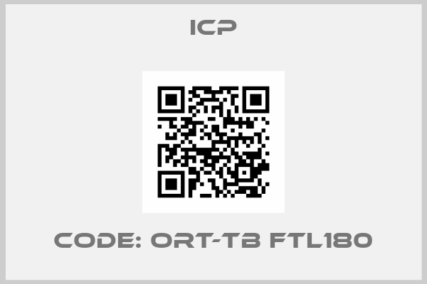 ICP-code: ORT-TB FTL180