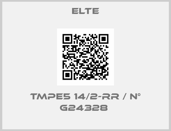 Elte-TMPE5 14/2-RR / N° G24328 