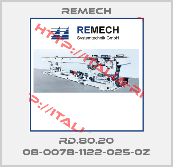 REMECH-RD.80.20 08-0078-1122-025-0Z
