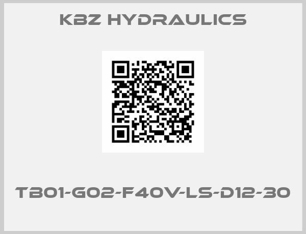 KBZ HYDRAULICS- TB01-G02-F40V-LS-D12-30