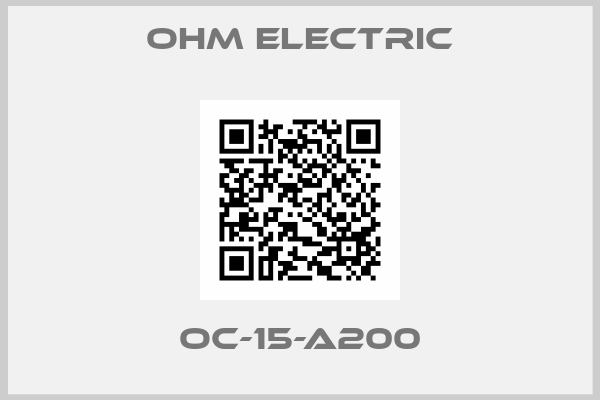 OHM Electric-OC-15-A200