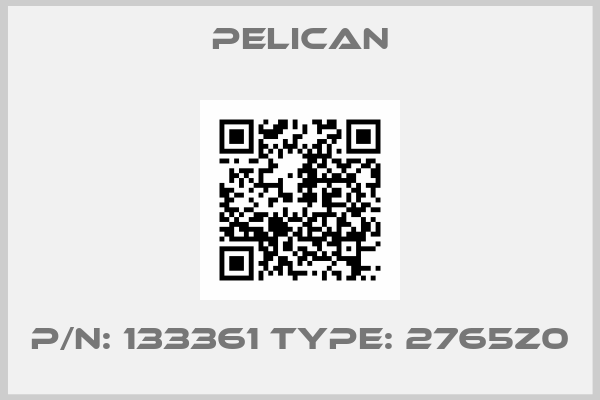 Pelican-p/n: 133361 type: 2765Z0