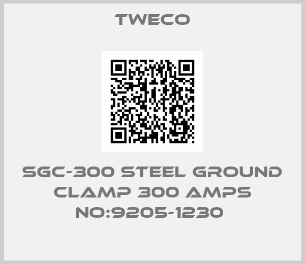 Tweco-SGC-300 STEEL GROUND CLAMP 300 AMPS NO:9205-1230 