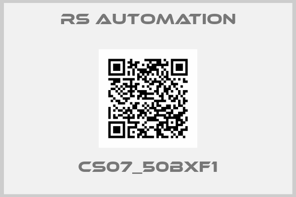 RS automation- CS07_50BXF1