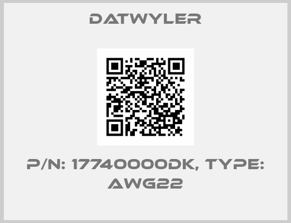 Datwyler-P/N: 17740000DK, Type: AWG22