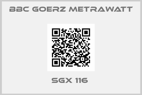 BBC Goerz Metrawatt-SGX 116 