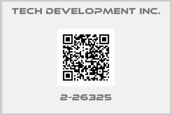 Tech Development Inc.-2-26325