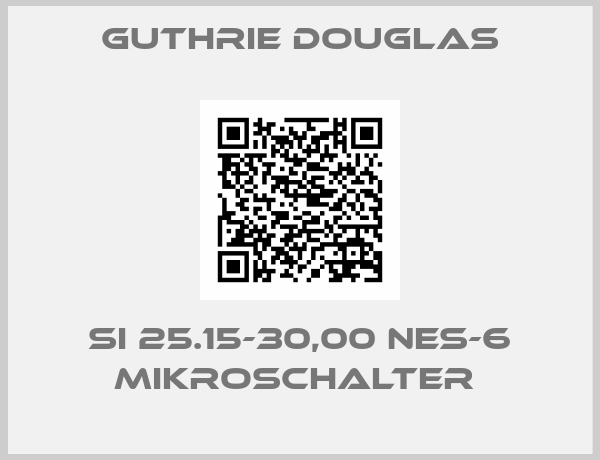 Guthrie Douglas-SI 25.15-30,00 NES-6 MIKROSCHALTER 