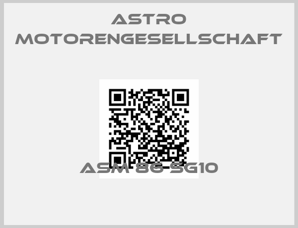 ASTRO MOTORENGESELLSCHAFT-ASM 86 SG10