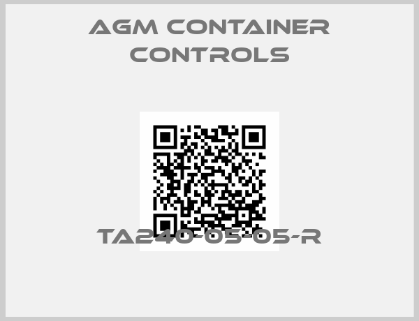 AGM Container Controls-TA240-05-05-R