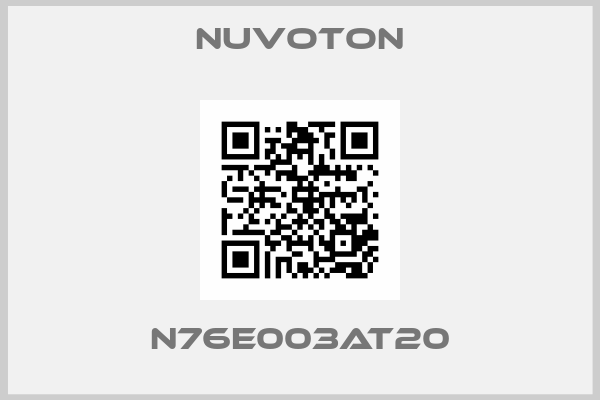 Nuvoton-N76E003AT20