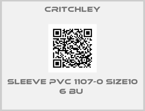 Critchley-SLEEVE PVC 1107-0 SIZE10  6 BU 
