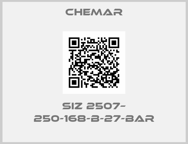 CHEMAR-SIZ 2507– 250-168-B-27-bar