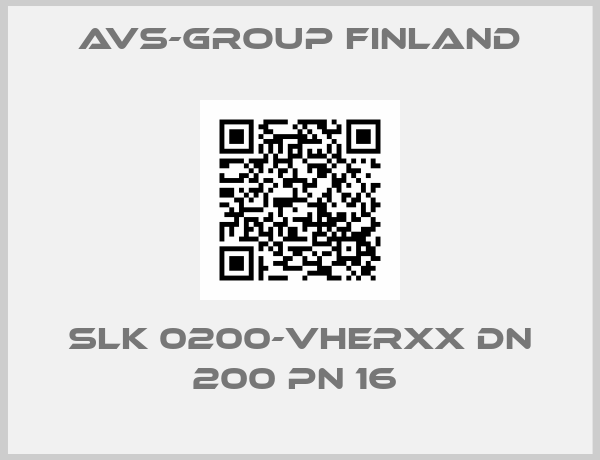AVS-Group Finland-SLK 0200-VHERXX DN 200 PN 16 